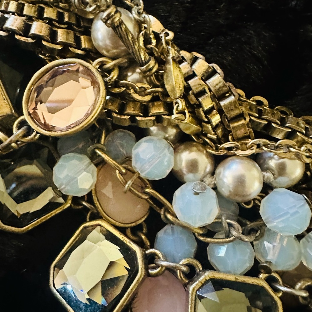 Chloe + Isabel Gold Cream Filigree Necklace - Picture 2 of 6